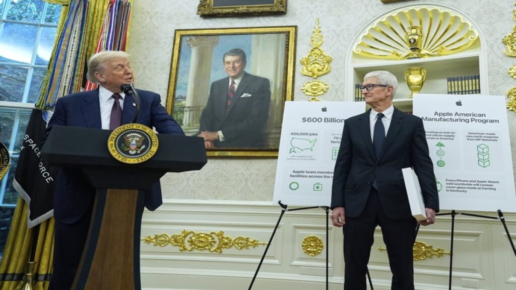 Trump to announce Apple’s $100 billion boost in U.S. manufacturing investments Trump